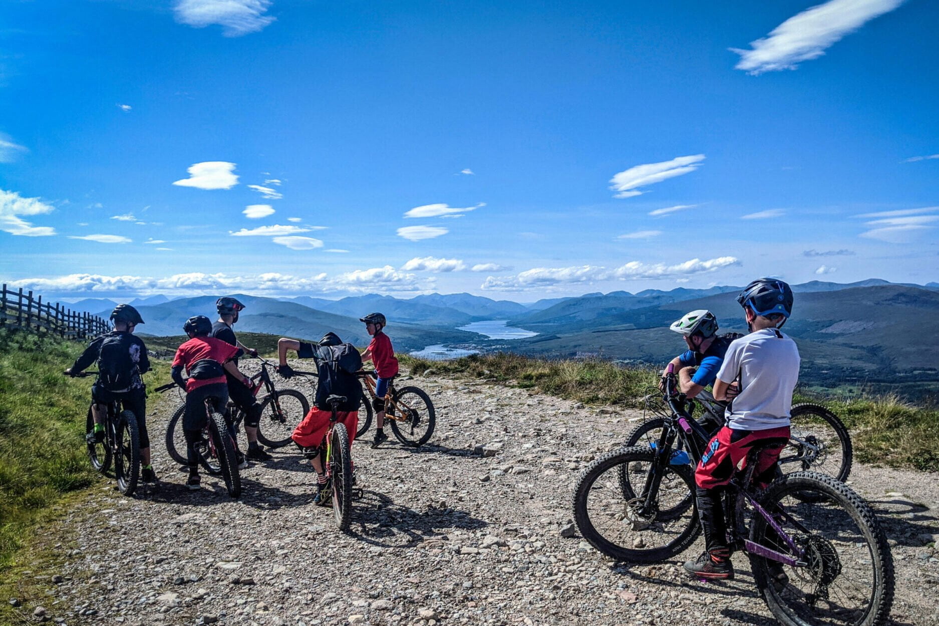 Looking out over Fort William from the top of the gondola at Nevis Range