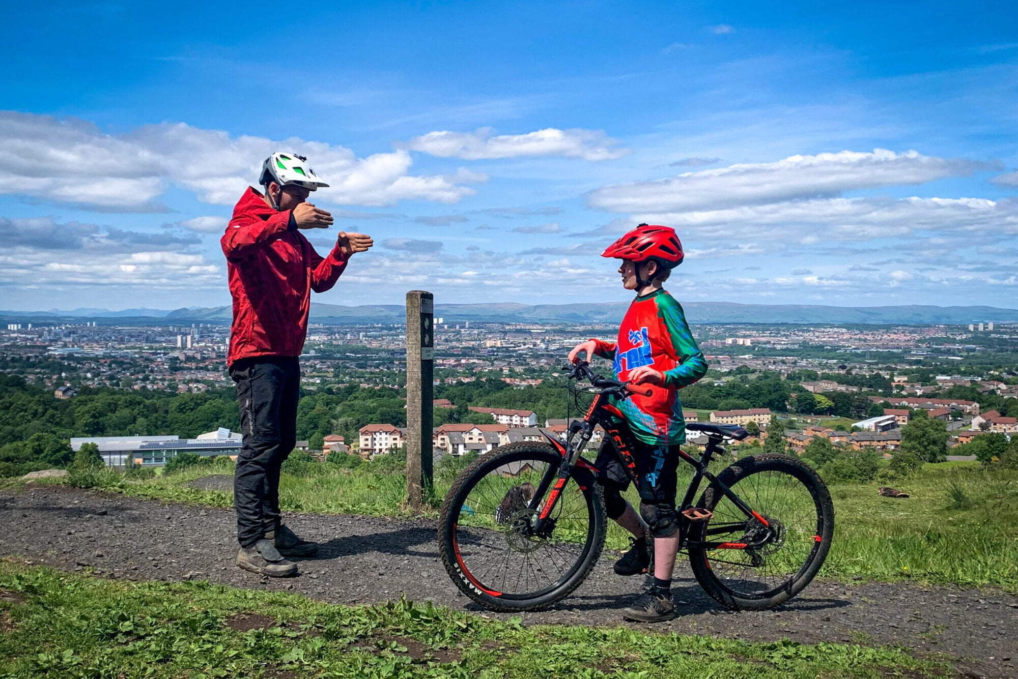 1:1 Coaching at Cathkin Braes overlooking Glasgow